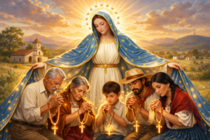 Promesas de la Virgen a los que rezan el Rosario
