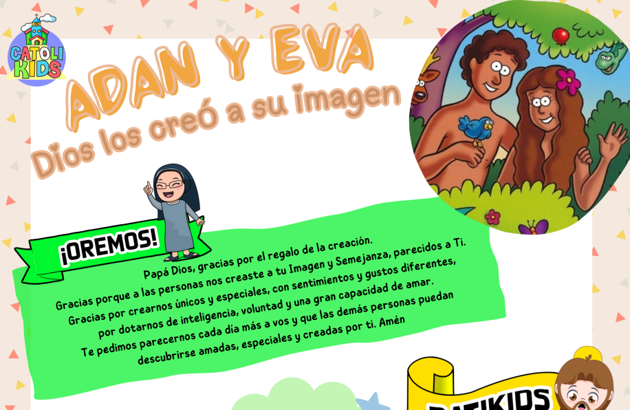 Adan y Eva para Niños