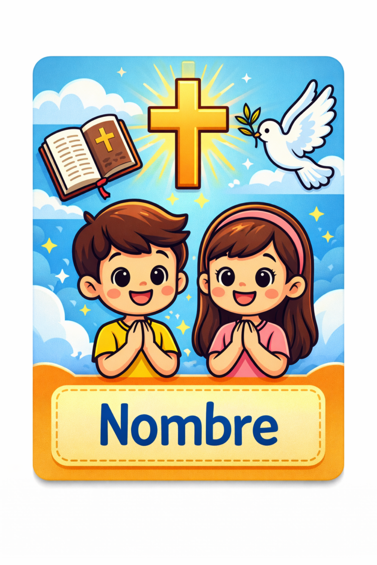 Gafet Catolico para Imprimir