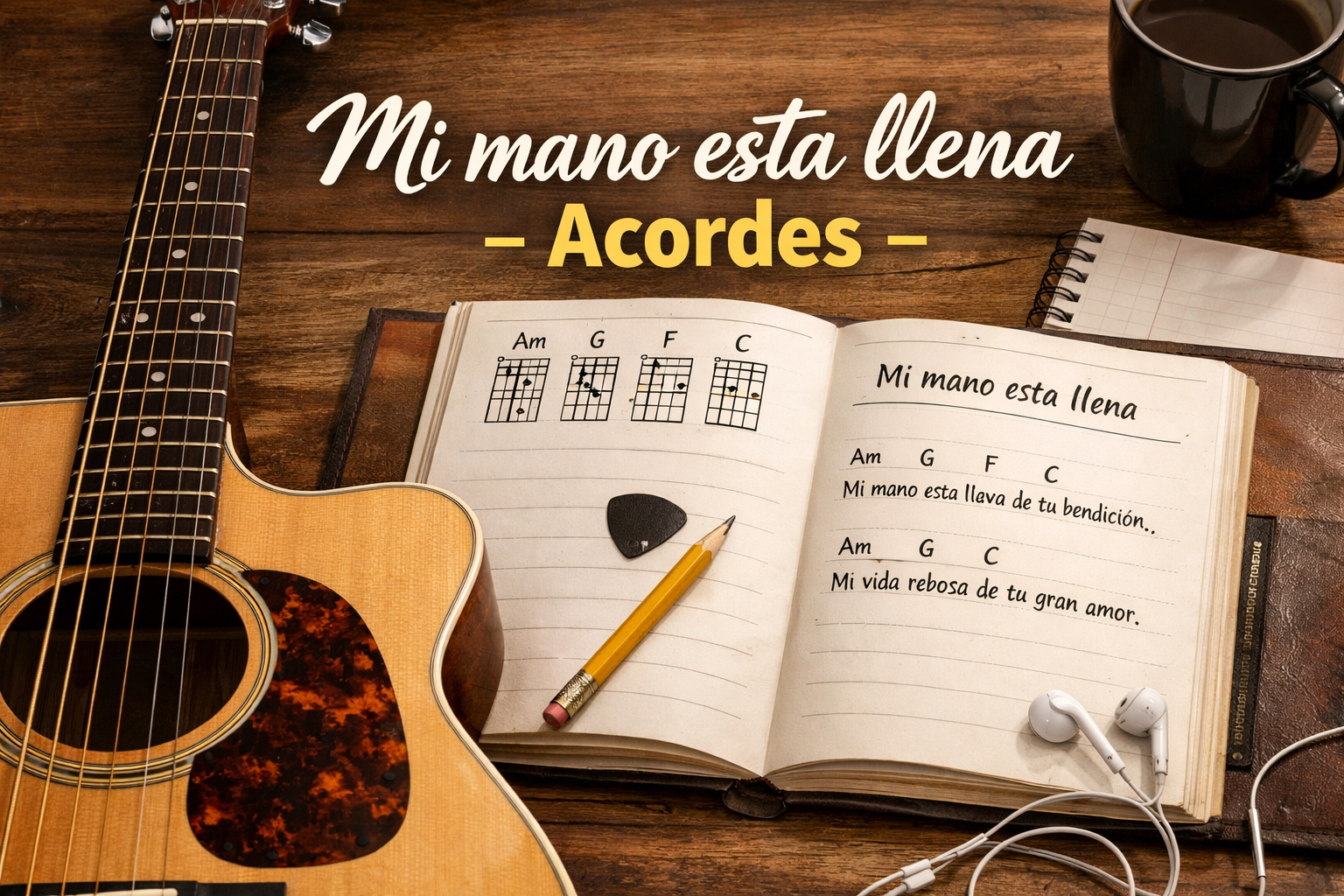 Mi Mano esta llena de su bendicion Letra y Acordes