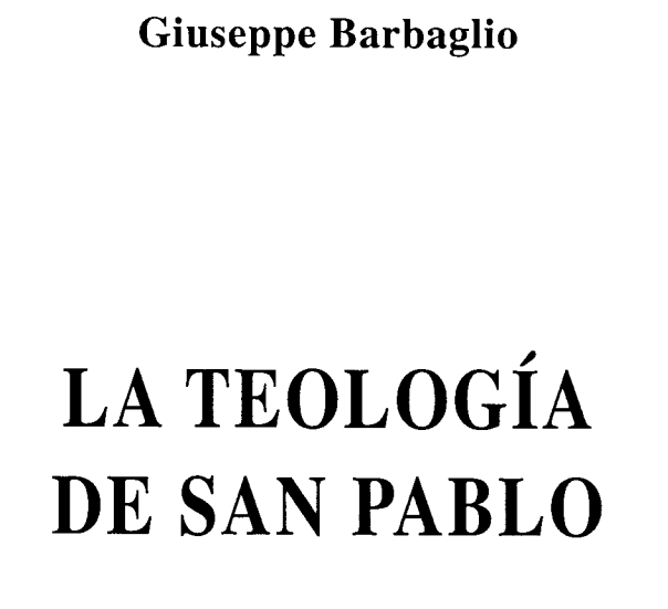 Teologia de San Pablo en PDF